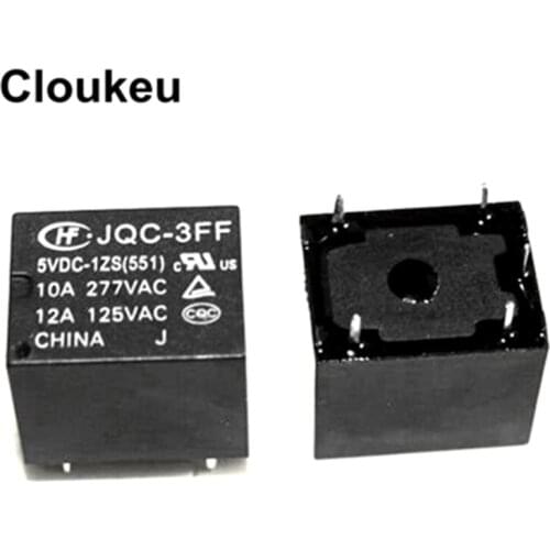 JQC-3FF-5VDC-1ZS 10A Relay DIP5 HF3FF-005-1ZS