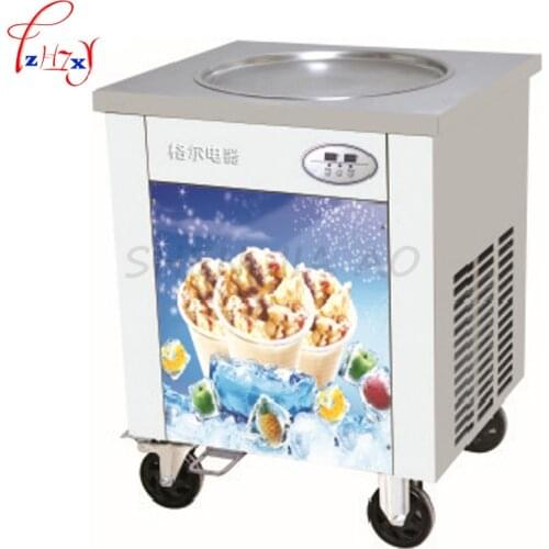 Commercial Fried ice cream machine onw Pan Fry flat ice cream maker yoghourt ice rolls fried ice cream machine CBJY-1DA 1pc
