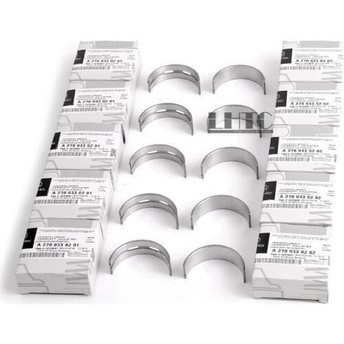 10pcs Main Bearings Shells Set STD For Mercedes-Benz A45 B200 C200 C250 C300 CLS260 2.0 Turbo M270.920 M274.920 M133.980