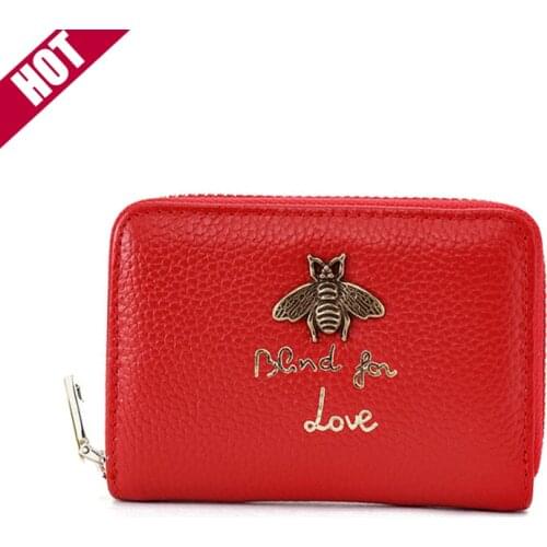 New Designer Women Purse Fashion Brand Leather Wallet Multi Card slot Card Package Credit Card Holder Mini Purse For Women
