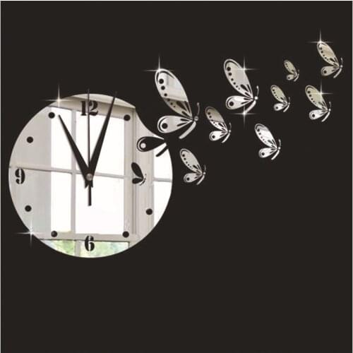 GZ017 Creative 3D Acrylic Study Bedroom Living Room Wall Clock