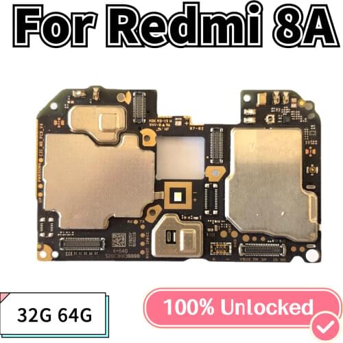 Motherboard For Xiaomi RedMi 8A Motherboard Mainboard Logic Board Global version Work Well Unlocked Main Circuits Board 32GB 64G