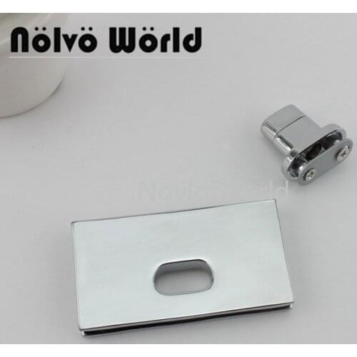 Nolvo World 2-10 pieces 5 colors 54*29mm twist turn lock purse hardware bag metal lock