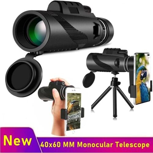 Tongdaytech 40x60 MM Monocular Telescope Phone Camera Zoom Telephoto Lens With Tripod For Iphone Samsung Xiaomi Smartphone Lente