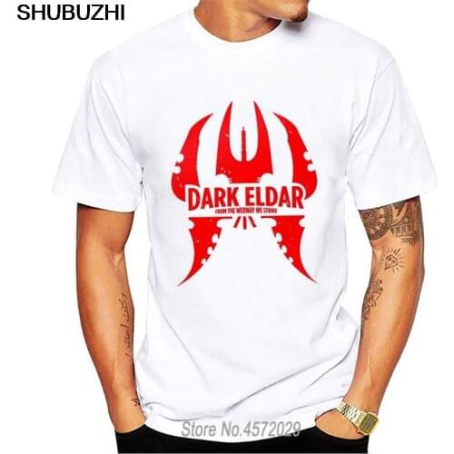 Mens Dark Eldar Printed Short Sleeve T Shirts Summer Casual cotton Hip-hop Tops Fashion T Shirts