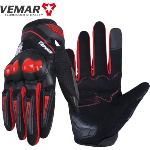 Nuovo Vemar Della Maglia di Estate Guanti Da Moto Uomini Non-slip Motocross Moto Ciclismo Dispositivi di Protezione Che Corre I