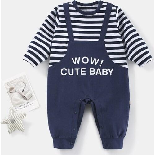 2021 Autumn Boys Girls Romper Long Sleeve