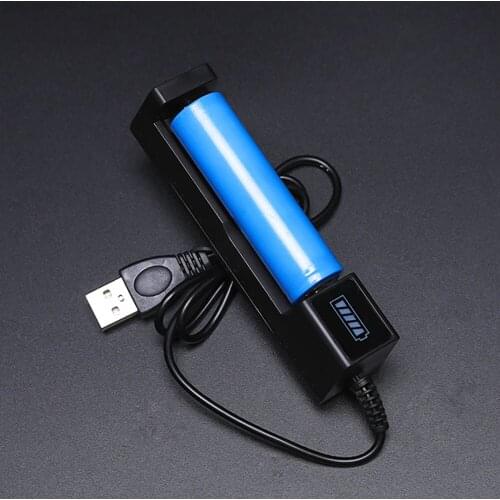 Portable 18650 Battery USB Charger Adapter Full Charged Auto Stop Compatible with 10440 14500 18500 18350 14650 16650 16340