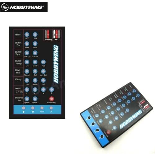 HOBBYWING Program Card LED BLACK Skywalker 20A 30A 40A 60A 80A FLYFUN Pentium ESC Helicopter