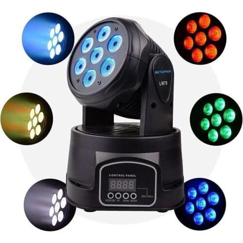 Factory outlet LED 7x18W Moving Head light 6IN1 RGBWA+UV Professional for Effect stage for Disco DJ Music Party Club Dance