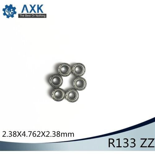 R133zz Bearing ABEC-1 (10 PCS) 2.38*4.762*2.38 mm Deep Groove R133 Z ZZ Ball Bearings 3/32"x 3/16"x 3/32" inch R133z Beairng