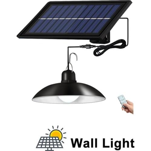 Retro Lampshade Solar Pendant Chandelier solar Outdoor Lighting Body Sensor Light Outdoor Wall Lamp Garden Integrated Street Lig