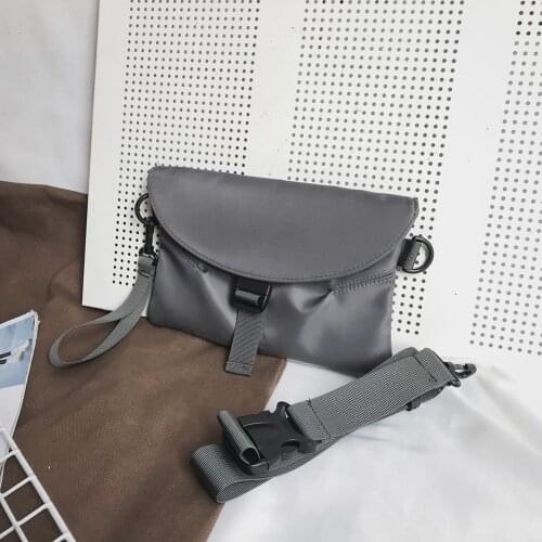 Solid Color Shoulder Messenger Bag Fashion Simple Nylon Crossbody Bags Women Handbags Totes Bags Clutch Bag