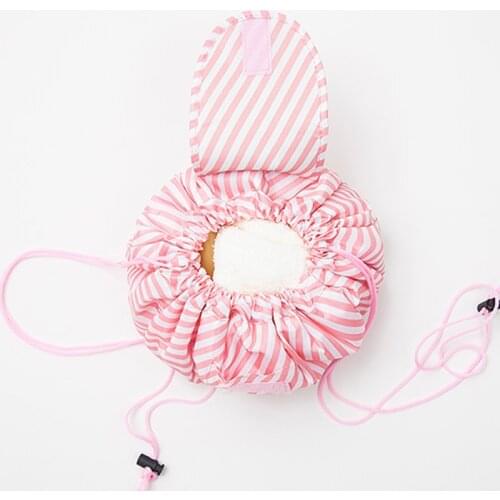 Drawstring Cosmetic Bag Travel Makeup Bag Creative Colorful Rope Organizer Lazy Make Up Case Storage Pouch Toiletry Beauty Kit