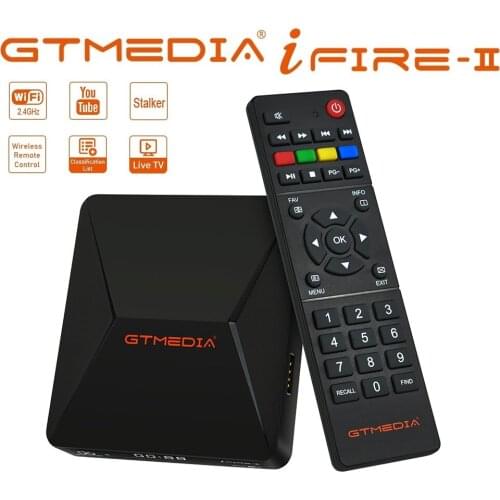 GTmedia IFIRE 2 TV Box 4K HDR H.265 HEVC 10-bit STB Set Top BOX Ultra HD Stable 2.4G WIFI TV Receiver Spain Spot Supports Xtream