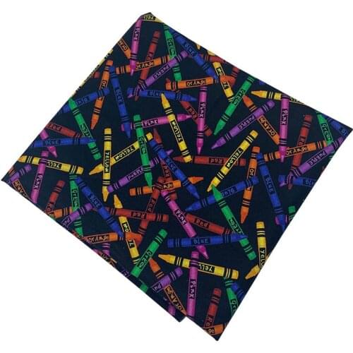 Beautiful Digital Printing Cotton Fabric Colored Paint Brush Pattern Cloth Patchwork Sewing Material Diy Clothing/ Women Dress