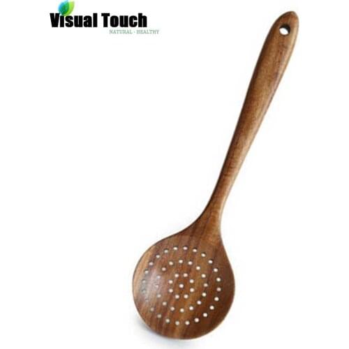 Visual Touch Slotted Skimmer Spatula Silicone Slotted Spoon Skimmer Kitchen Spoon Strainer Ladle Long Handle Soup Serving Spoon