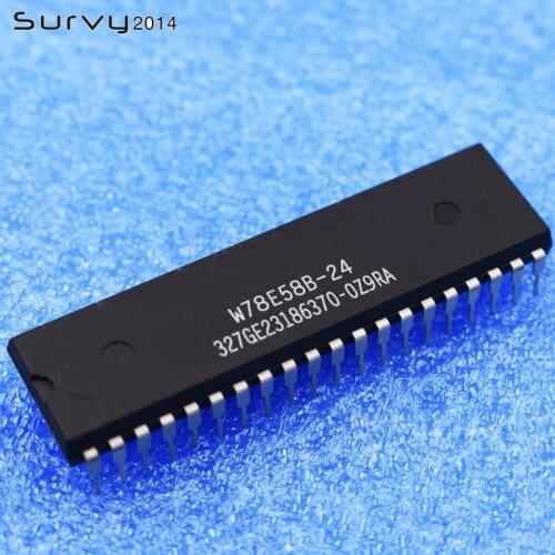 1PCS W78E58B-24 78E58B-24 W78E58B 40PINS 8 BIT MICROCONTROLLER IC diy electronics