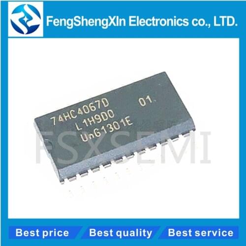 10pcs/lots 100% New original 74HC4067D 74HC4067 HC4067 SOP-24 16-channel analog multiplexer/demultiplexer