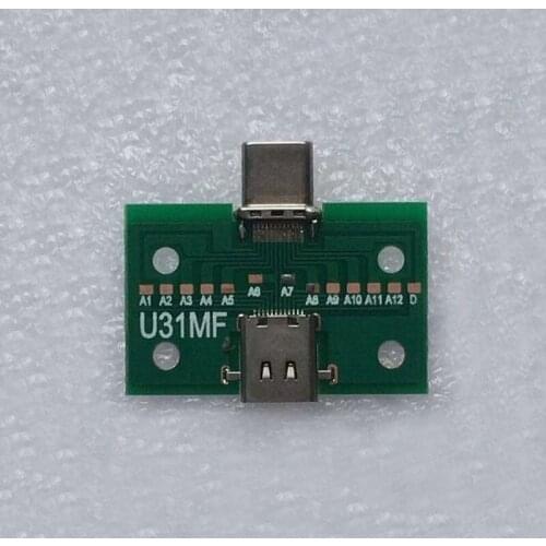 2pcs USB3.1 type C male to female connector type C test board