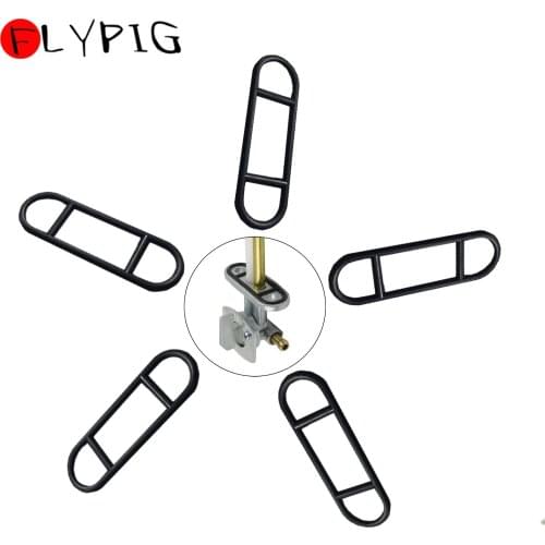 FLYPIG 5Pcs Kraftstoff Petcock Tap Mount O-Ring Dichtung Gasket For Yamaha Honda Suzuki Kawasaki 44305-48B11 44305-17C00
