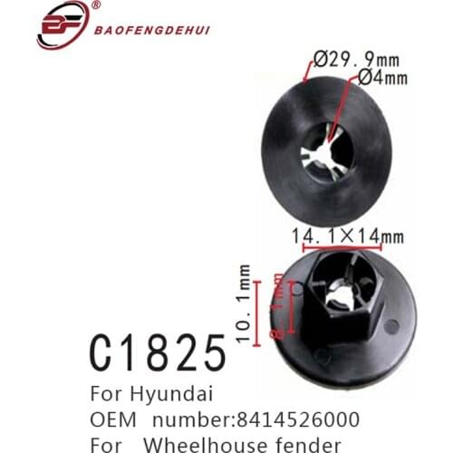Car Buckle Fastener For Hyundai Wheelhouse Fender Positioner 8414526000