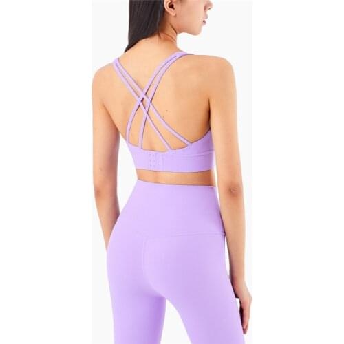 Sexy Sports Bra For Women Sports Top Beautiful Back With Seamless Buckle Running Sports Bra Crop Top Push Up Brassiere Crz Yoga