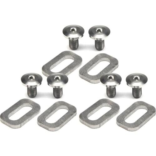 40%HOT 12Pcs Titanium Alloy Bicycle Mountain Bike Pedal Cleat Bolts Spacer for Look