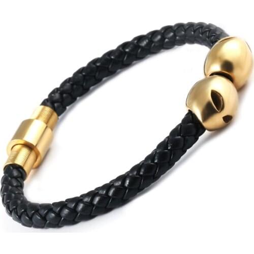 BC Hot Selling ! New Fashion Leather Bracelets For unisex Christmas Gifts New Year 3 Color Choices Free Shipping