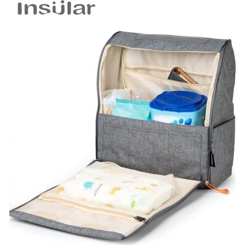 Insular Fashion Mummy Maternity Diaper Backpack Large Nursing Bag Travel Backpack Designer Stroller Baby Bag Baby Care Nappy Bag