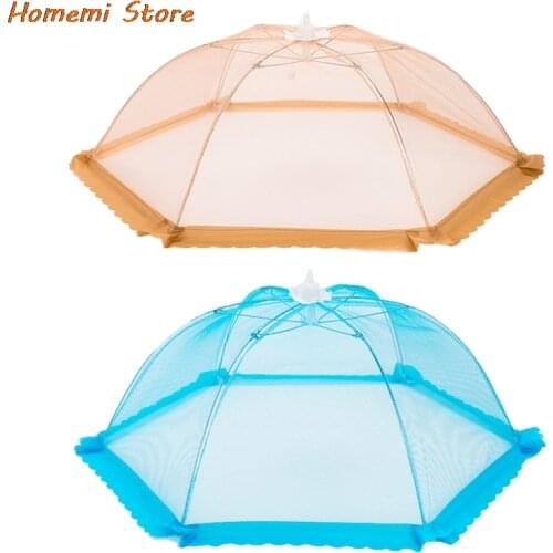 Food Covers Mesh Foldable Kitchen Food Tent Dome Net Umbrella Picnic Protect Dish Cover Kitchen Accessories