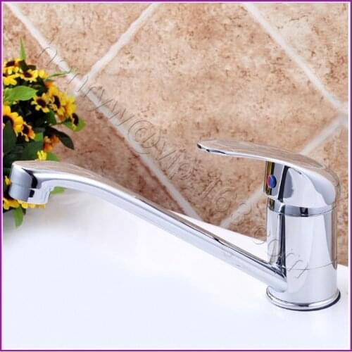 L15655 - Luxury Deck Mounted Chrome Color Brass Material Hot & Cold Water Sink Faucet