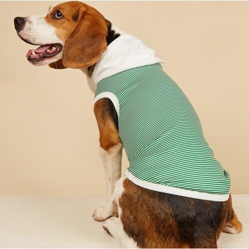 Summer Pet Dog Clothes Striped Pet Dog Hoodie French Bulldog Clothing for Dogs Breathable Costume Pet Clothes For Dogs