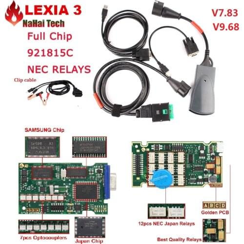 Lexia3 PP2000 V48 Full Chip 921815C Firmware Lexia 3 Diagbox V7.83 V9.68 with for Citr oen and for Peu geot Diagnistic Tool