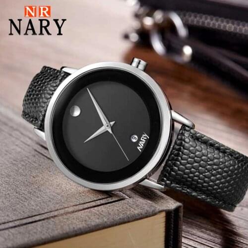 NARY Mens Waterproof Watch