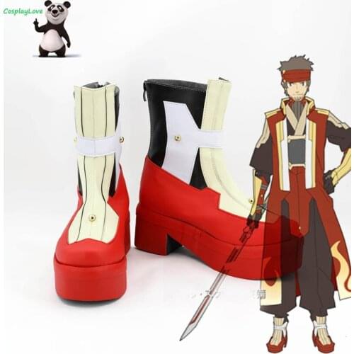 Sword Art Online Ordinal Scale Klein Ryoutarou Tsuboi Movie Red Cosplay Shoes Cosplay Boots