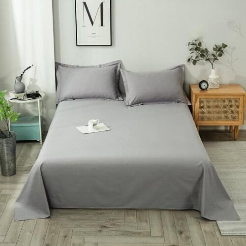 Bed Sheet Pure cotton solid color bed linen cotton plain quilt single piece 1.5m1.8 meters dormitory single double home textile