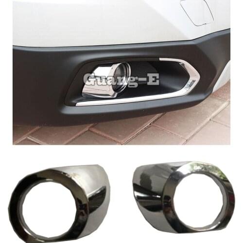 For Suzuki S-Cross Scross SX4 2014 2015 2016 2017 Car Front Fog Light Lamp Detector Frame Stick Styling ABS Chrome Cover Trims