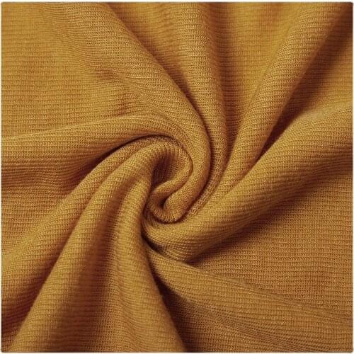 Width 57" Comfortable Fashion Simple Solid Color Thread Tencel Wool Fabric By The Yard For T-shirt Vest Material