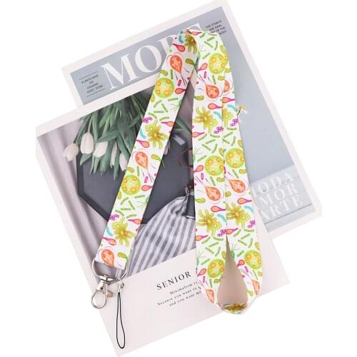 Flyingbee Biological Cell Bacteria Medical Lanyards Mobile Phone Rope Key Lanyard Neck Straps Accessories For Doctor Nurse X2167