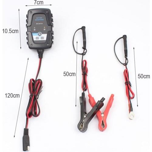 SOONHUA Automatic Smart Motorcycle Battery Charger Maintainer 12V For Car Motorcycle Automatic Battery Trickle Charger With LED