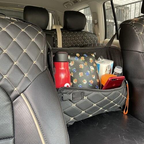 Car Seat Back Bag Uuiversal Automobile Storage Box For Cup Phone Handbag Key Holder Organize Package