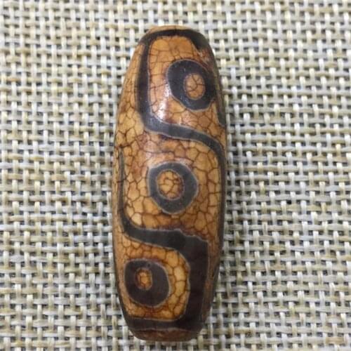 Tibets natural nine eye old celestial pearl, heavenly eye agate, antique mens and womens bracelet, bracelet, folk style retro