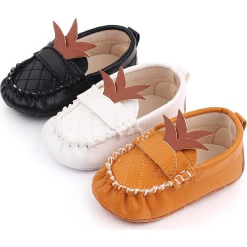 Fashion Spring Autumn Baby Shoes New Inants Boys PU First Walkers Soft Sole Newborn Casual Shoes