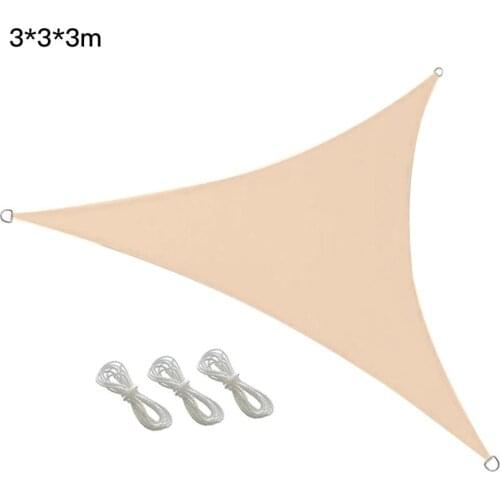 Outdoor Garden Sunblock Shade Cloth Net Car Cover Waterproof UV Block Anti-UV Fabric Rainproof Triangle Awnings