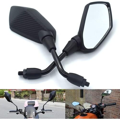 Universal 10MM Motorcycle Handlebar Rear View Side Mirror Rearview Mirrors For Yamaha MT-01 MT-03 MT-07 MT-09/FZ-07 FZ-09 MT-10