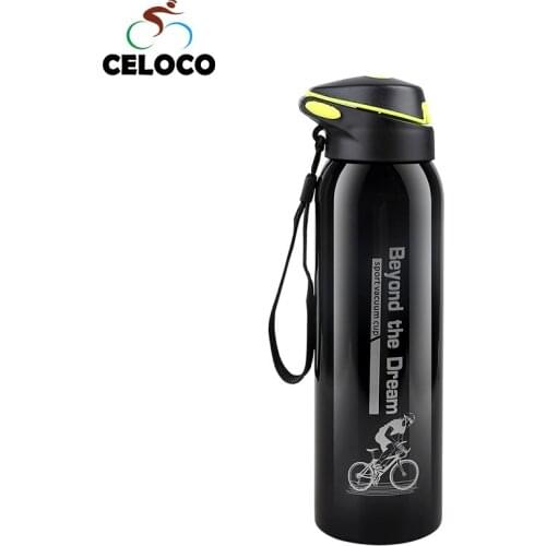 500ML Bike Water Bottle Outdoor Sport Running Mountain Cycling Warm-keeping Bicycle Kettle Drink Bottle Stainless Steel Cup