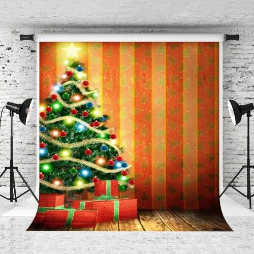 VinylBDS 2X2M Christmas Photography Backdrops Toile De Fond Studio Photo Christmas Tree Christmas Wood Floors For Photos