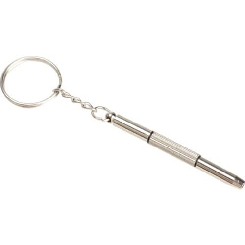 Yuexiang glasses multi-function three-in-one portable three-use glasses screwdriver keychain accessories