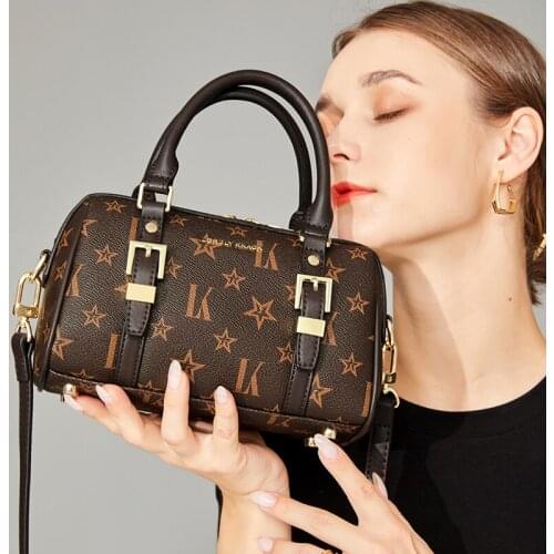 Brand Women High Quality Casual Female Trunk Tote Shoulder Boston Bag Ladies Large purses Casual Tote Flower Handbags